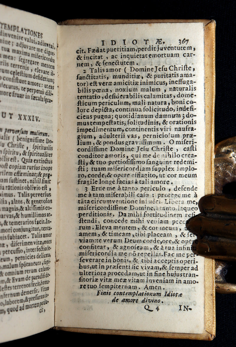 1718 Rare Venetian Edition – Meditationes by Saint Augustine in Vellum
