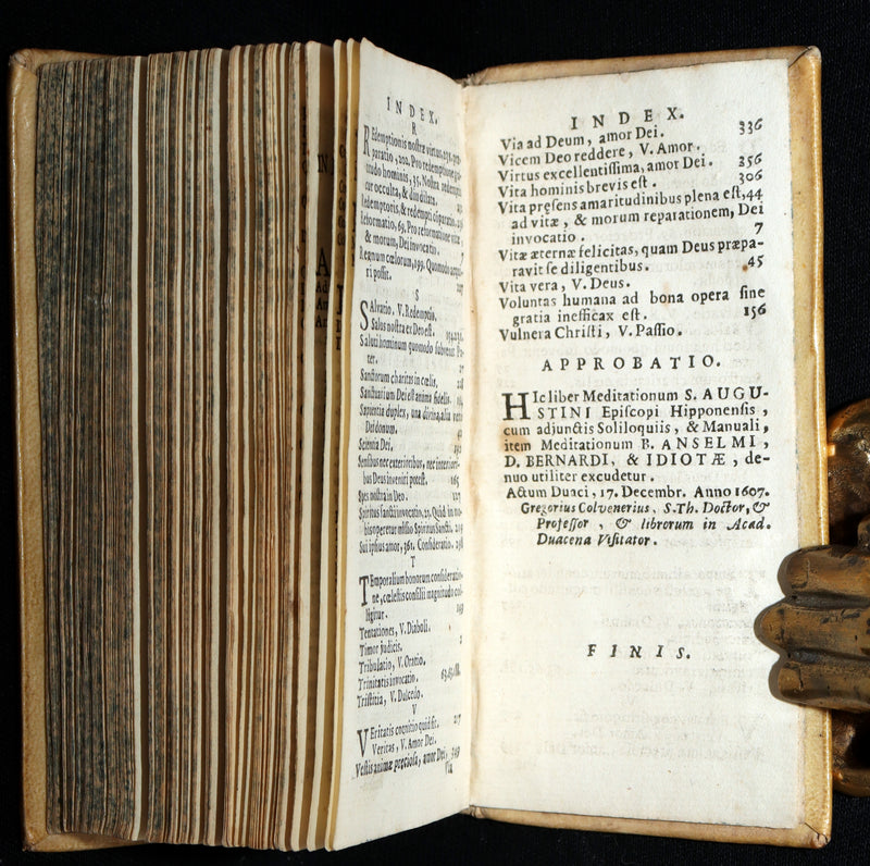 1718 Rare Venetian Edition – Meditationes by Saint Augustine in Vellum