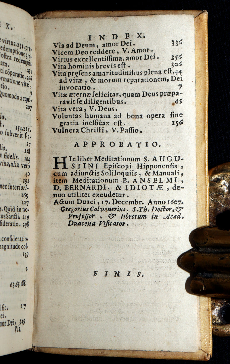 1718 Rare Venetian Edition – Meditationes by Saint Augustine in Vellum
