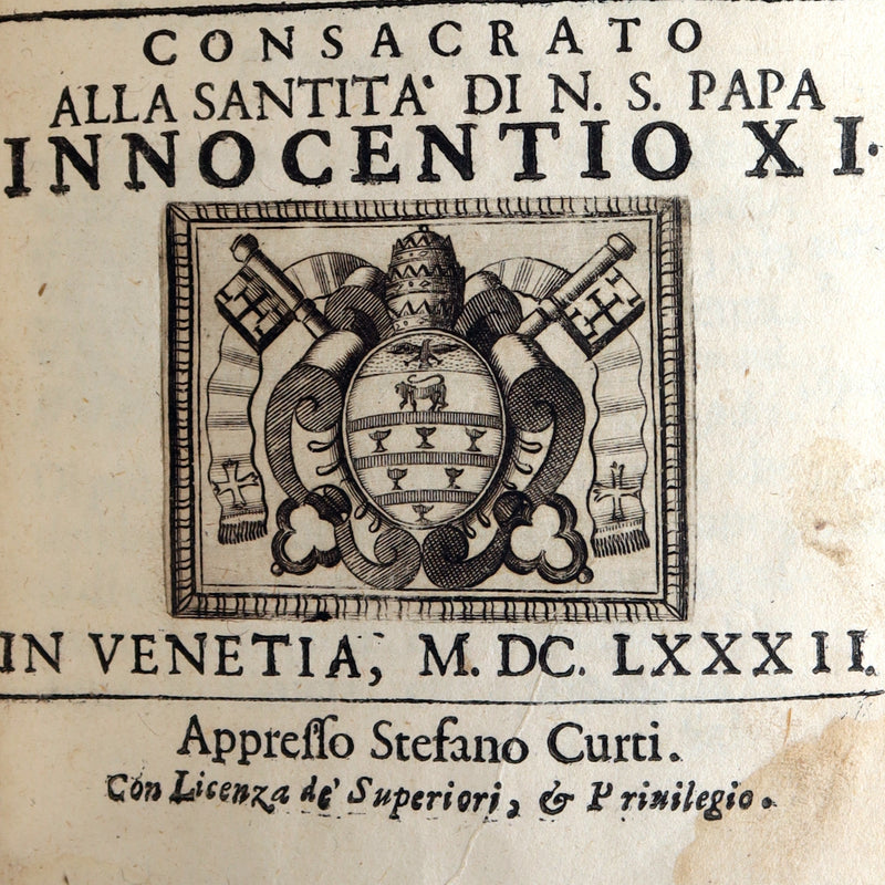1682 Rare Italian Theological Treatise - Paragone Dogmatico by Innocenzo Pencini