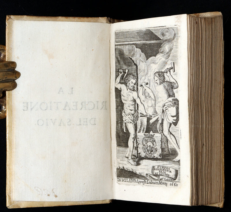 1660 Rare Italian Jesuit Philosophical Treatise - La Ricreatione del Savio