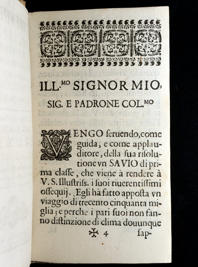 1660 Rare Italian Jesuit Philosophical Treatise - La Ricreatione del Savio