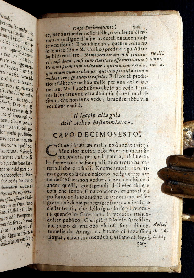 1660 Rare Italian Jesuit Philosophical Treatise - La Ricreatione del Savio