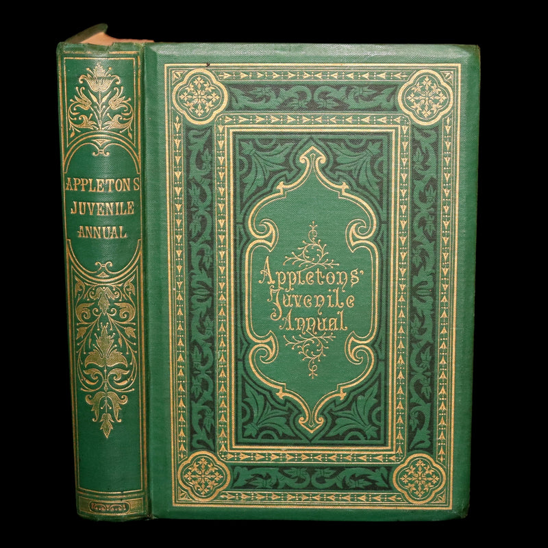 1869 Rare First Appleton’s Juvenile Annual – Illustrated Children’s Gift Book
