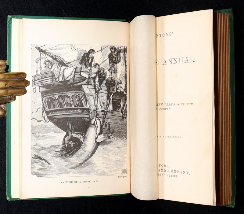 1869 Rare First Appleton’s Juvenile Annual – Illustrated Children’s Gift Book