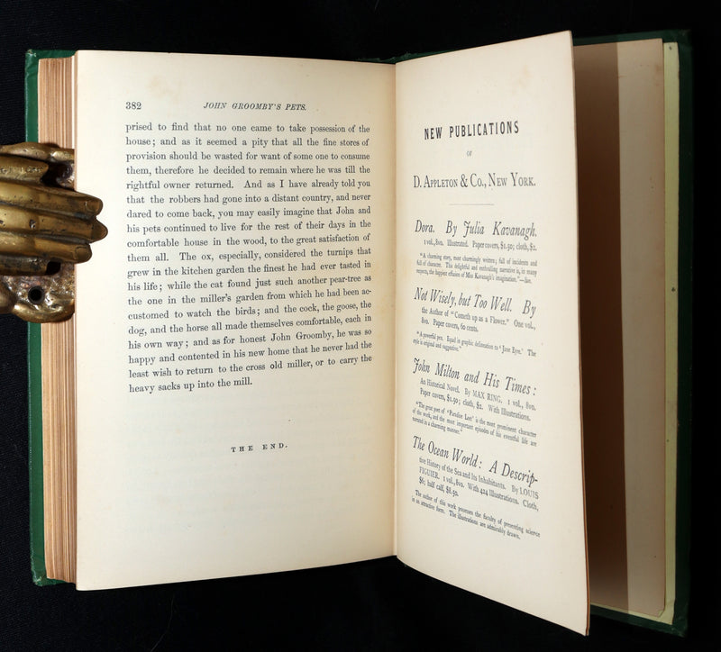 1869 Rare First Appleton’s Juvenile Annual – Illustrated Children’s Gift Book