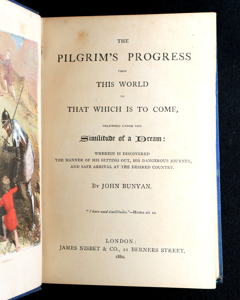 1880 Rare Color Illustrated Edition – The Pilgrim’s Progress by John Bunyan