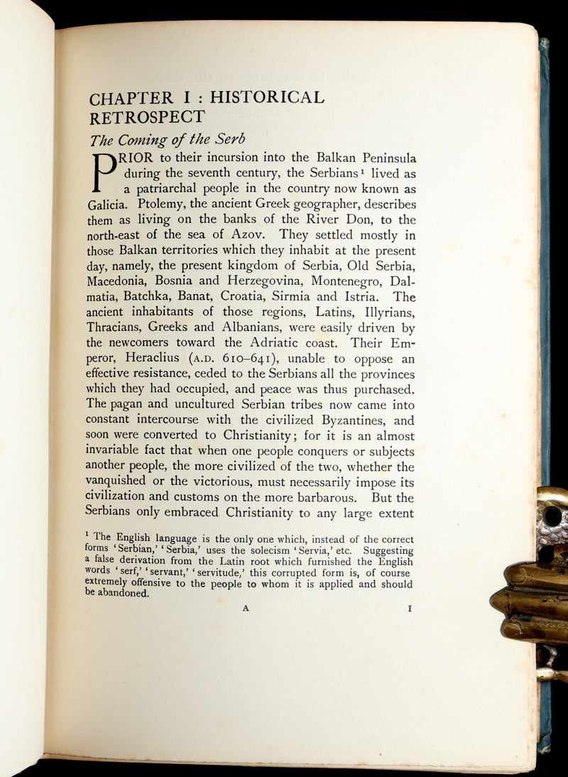 1914 First Edition - Hero Tales and Legends of the Serbians, Color Illustrated