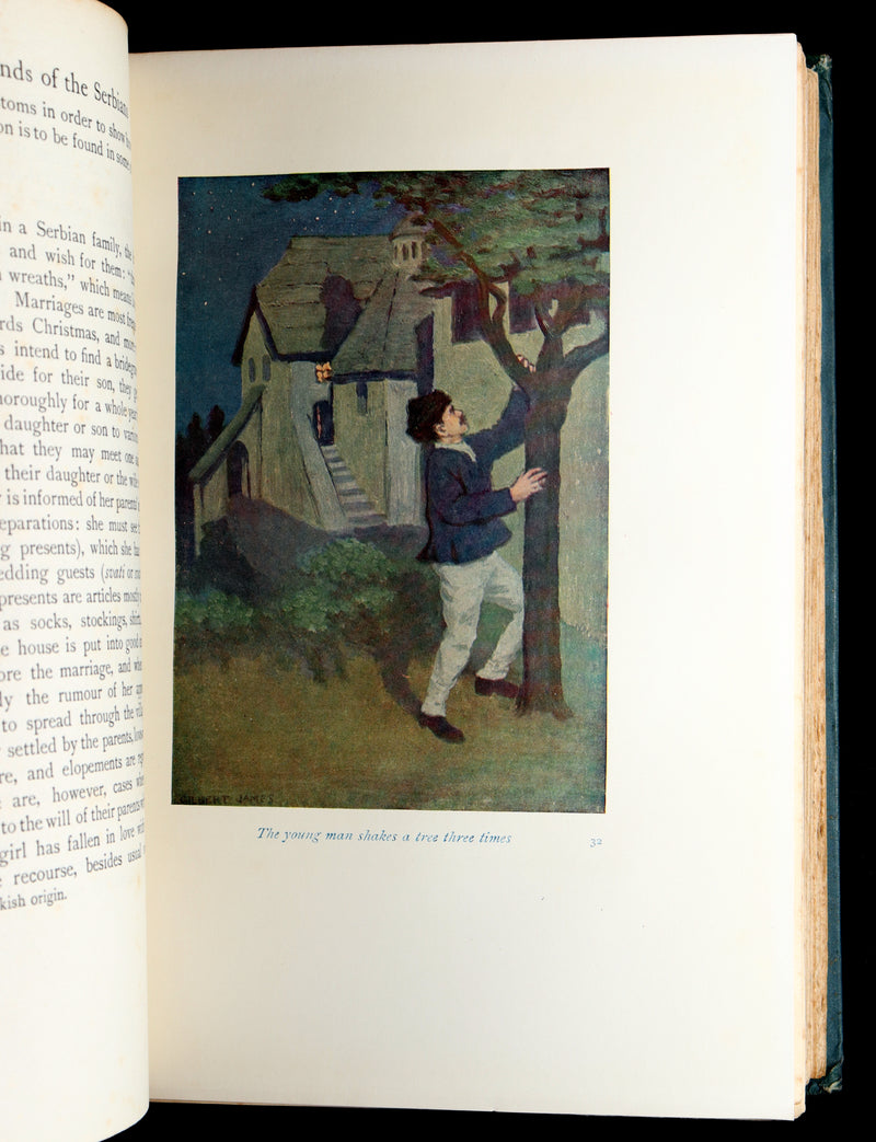 1914 First Edition - Hero Tales and Legends of the Serbians, Color Illustrated