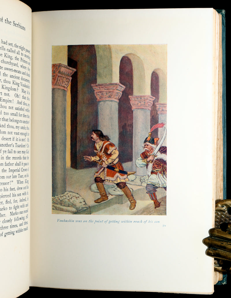 1914 First Edition - Hero Tales and Legends of the Serbians, Color Illustrated