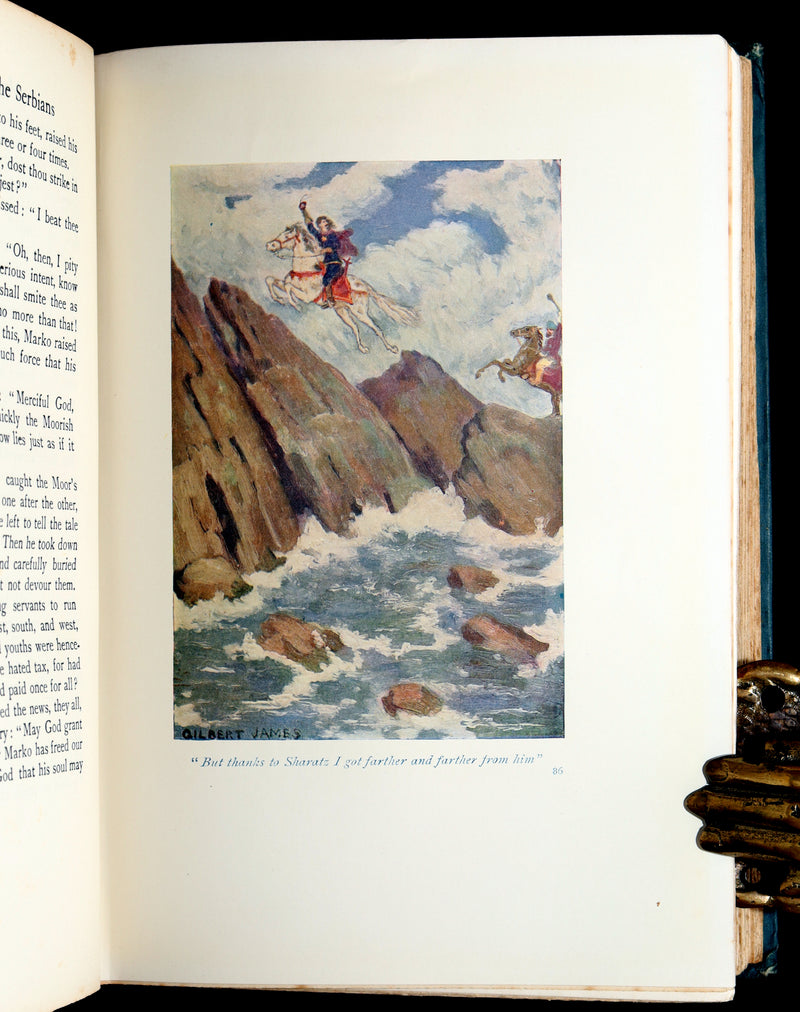 1914 First Edition - Hero Tales and Legends of the Serbians, Color Illustrated