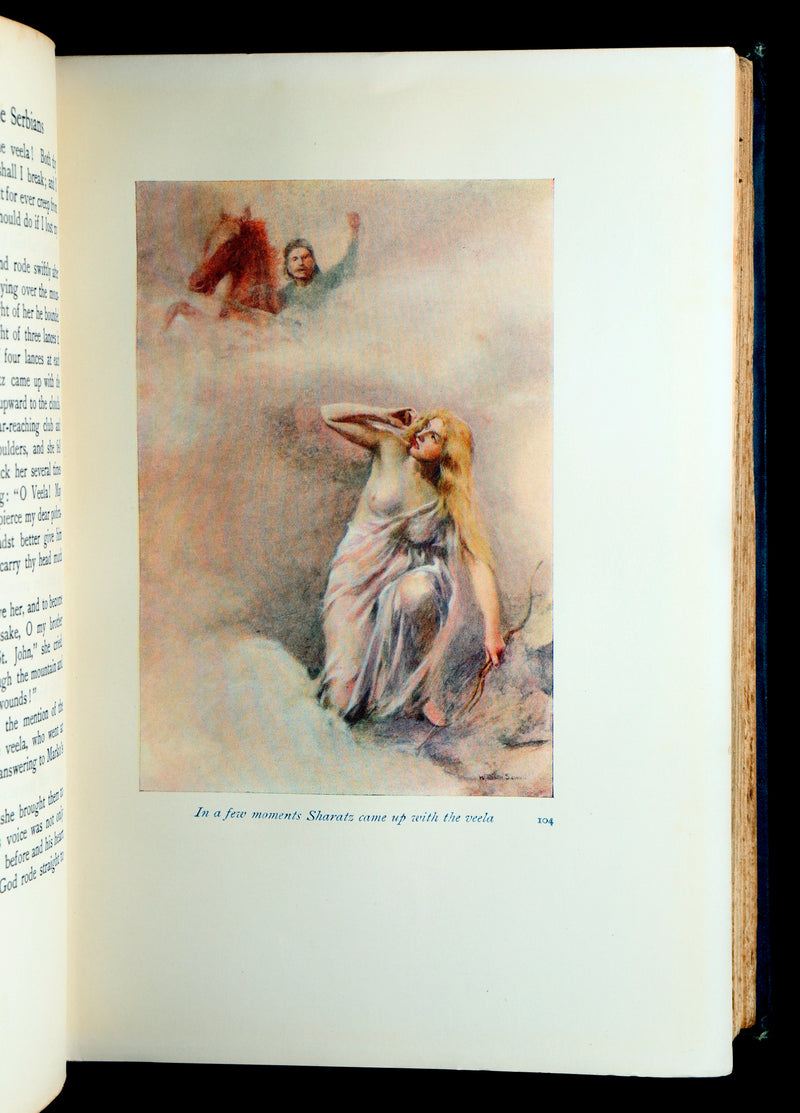 1914 First Edition - Hero Tales and Legends of the Serbians, Color Illustrated