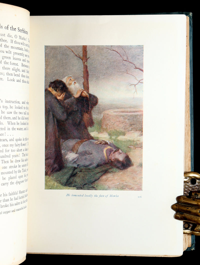 1914 First Edition - Hero Tales and Legends of the Serbians, Color Illustrated