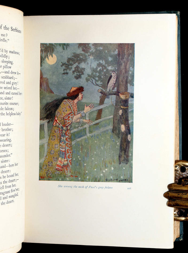1914 First Edition - Hero Tales and Legends of the Serbians, Color Illustrated