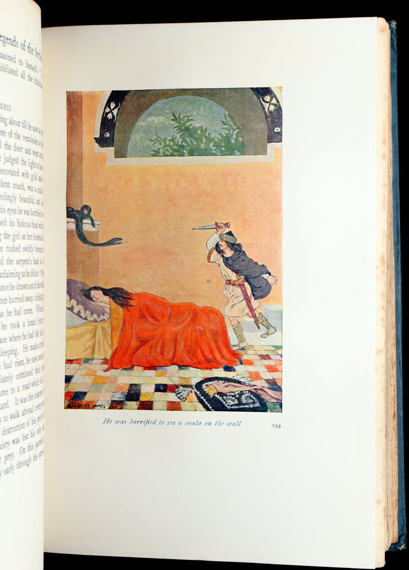 1914 First Edition - Hero Tales and Legends of the Serbians, Color Illustrated