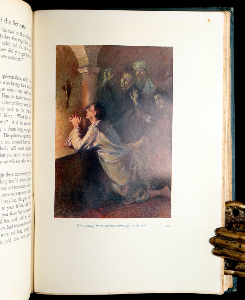 1914 First Edition - Hero Tales and Legends of the Serbians, Color Illustrated