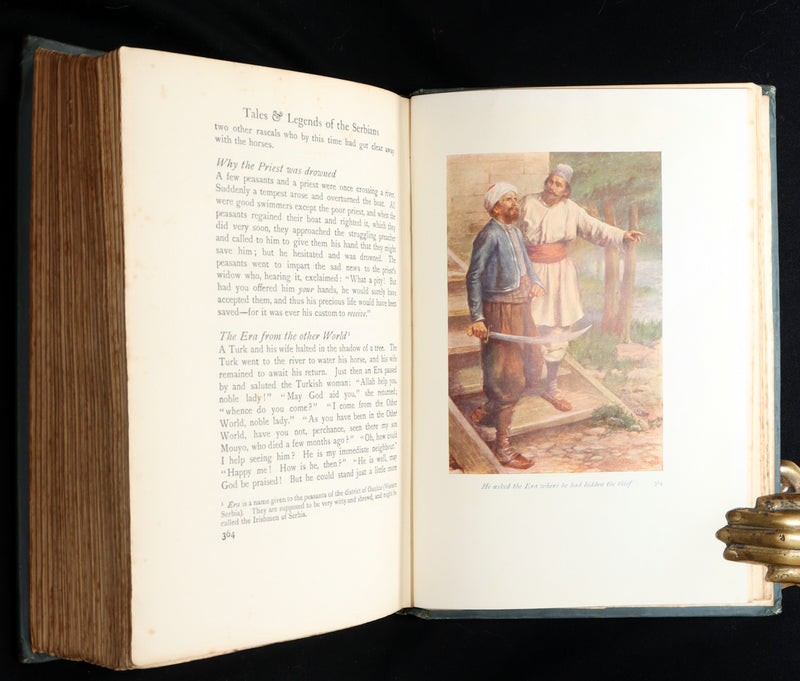 1914 First Edition - Hero Tales and Legends of the Serbians, Color Illustrated