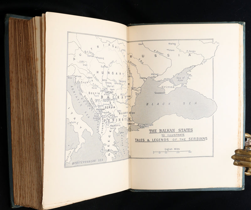 1914 First Edition - Hero Tales and Legends of the Serbians, Color Illustrated