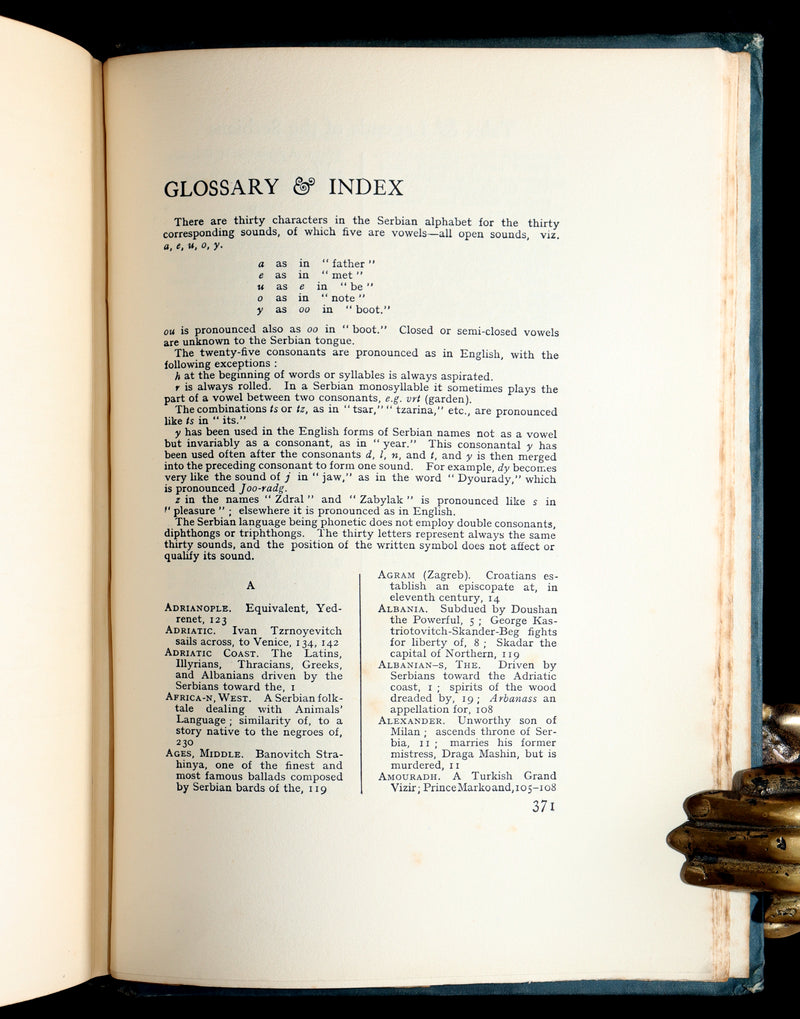 1914 First Edition - Hero Tales and Legends of the Serbians, Color Illustrated