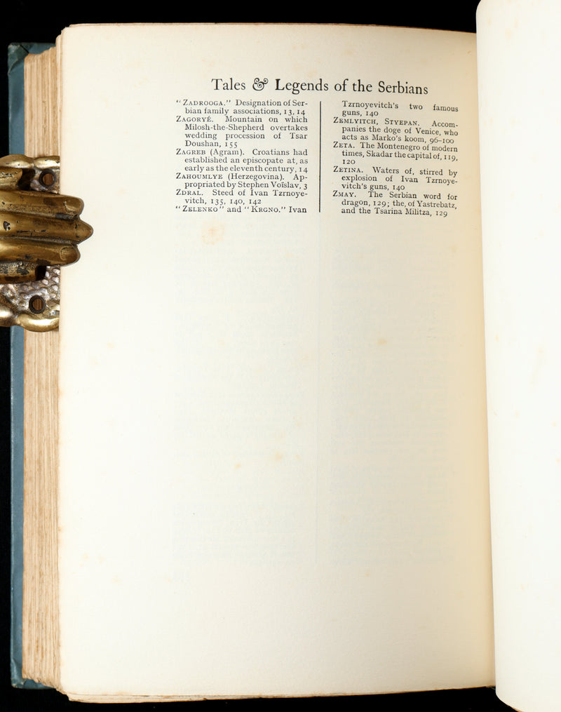 1914 First Edition - Hero Tales and Legends of the Serbians, Color Illustrated