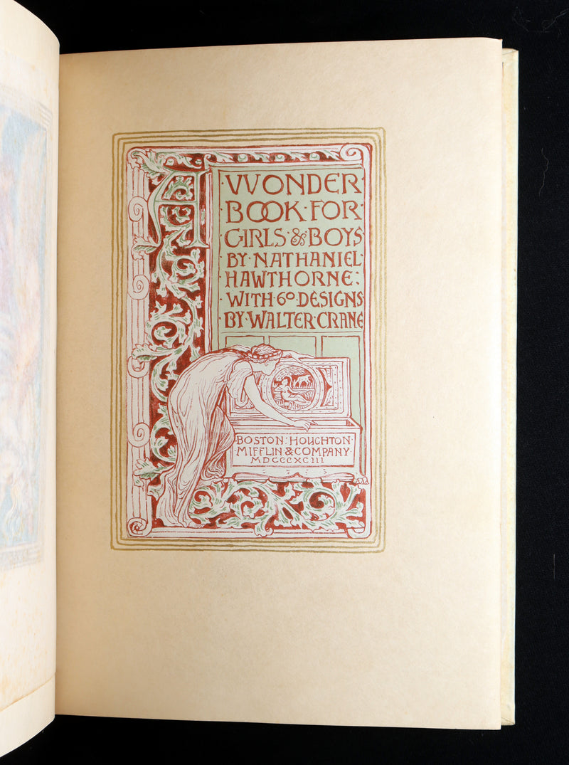 1893 Rare De Luxe Limited Edition - A Wonder Book Illustrated by Walter Crane