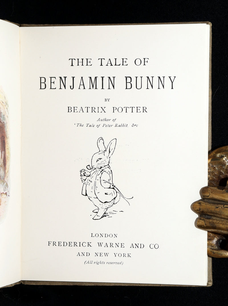 1907 Rare Early Printing – The Tale of Benjamin Bunny by Beatrix Potter