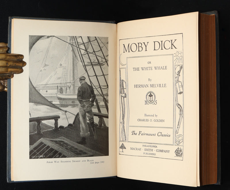1920 Rare First Illustrated Edition by Charles O. Golden - Moby Dick