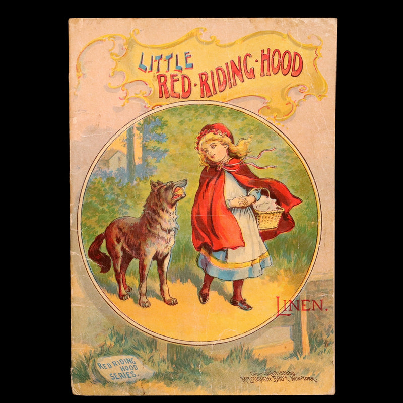 1896 Rare McLoughlin Bros Linen Edition – Little Red Riding Hood