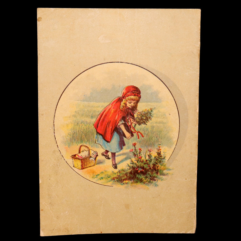1896 Rare McLoughlin Bros Linen Edition – Little Red Riding Hood