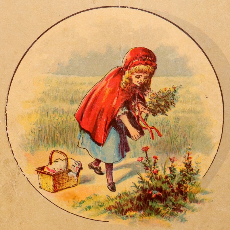 1896 Rare McLoughlin Bros Linen Edition – Little Red Riding Hood