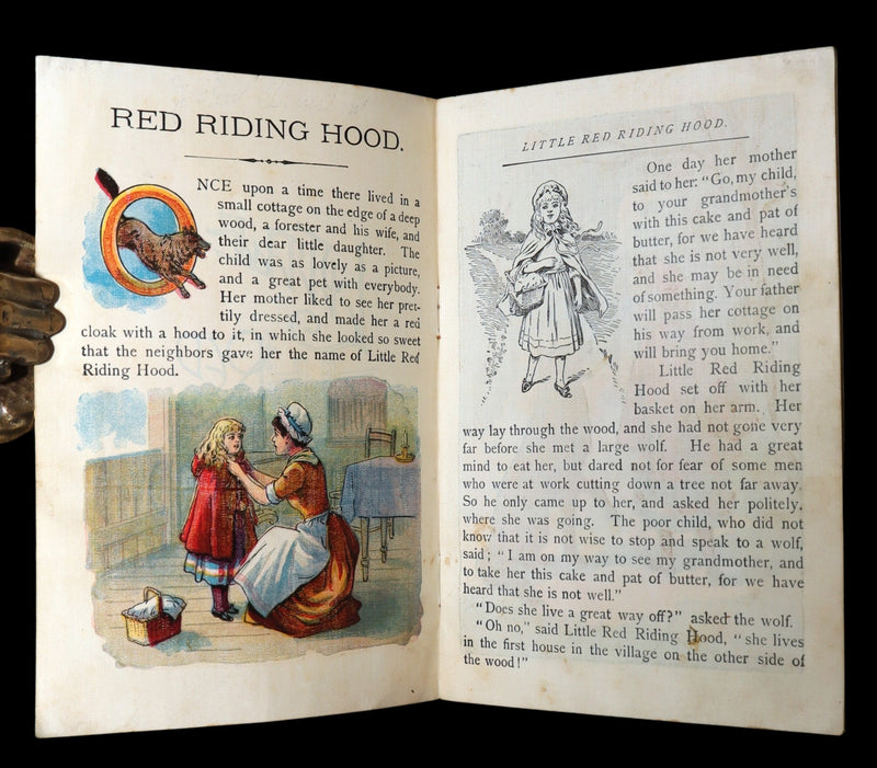 1896 Rare McLoughlin Bros Linen Edition – Little Red Riding Hood