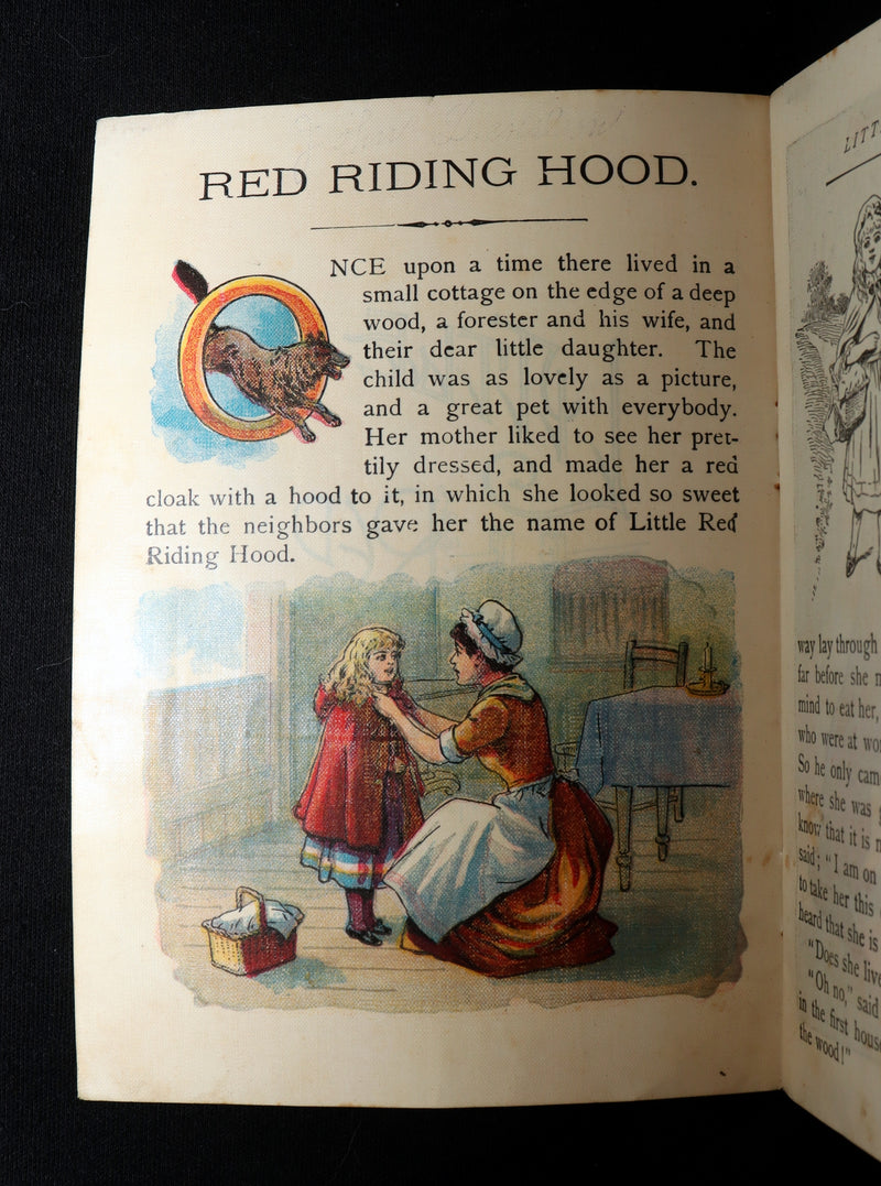 1896 Rare McLoughlin Bros Linen Edition – Little Red Riding Hood