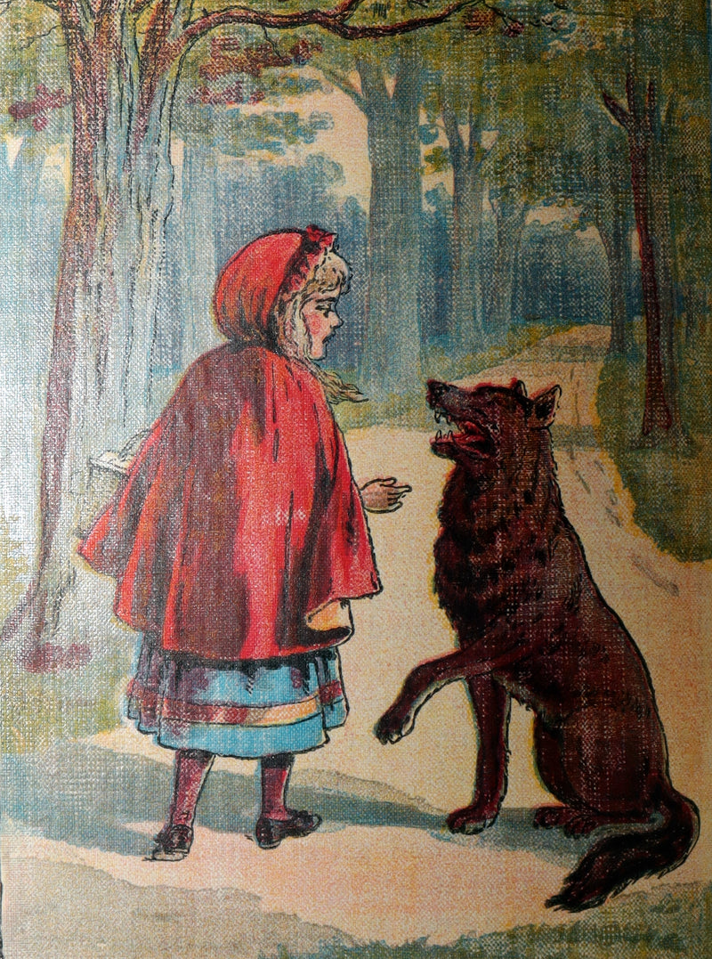1896 Rare McLoughlin Bros Linen Edition – Little Red Riding Hood