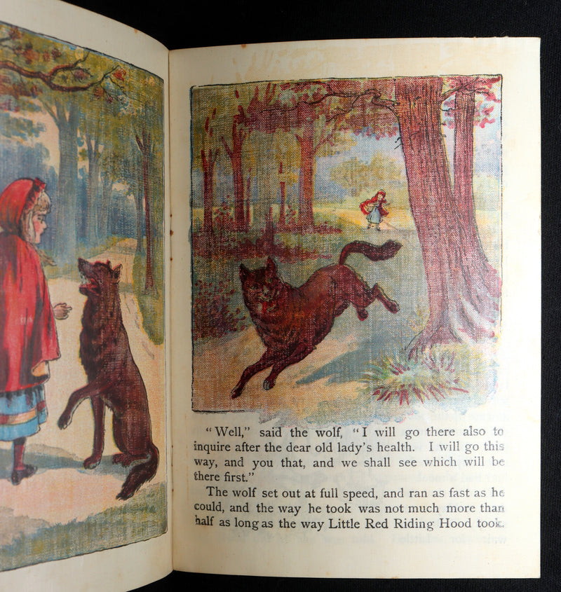 1896 Rare McLoughlin Bros Linen Edition – Little Red Riding Hood