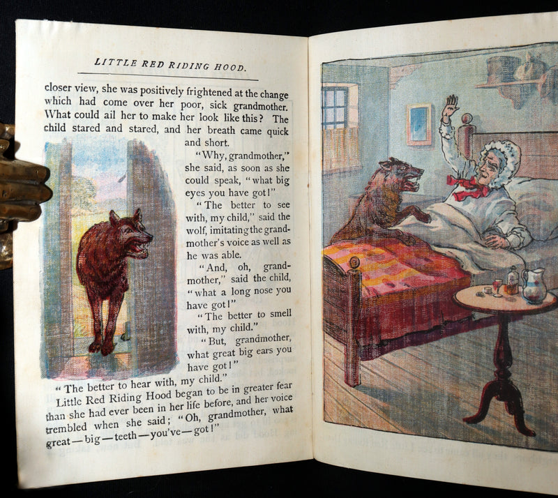 1896 Rare McLoughlin Bros Linen Edition – Little Red Riding Hood