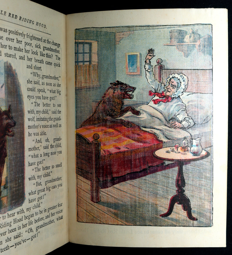 1896 Rare McLoughlin Bros Linen Edition – Little Red Riding Hood