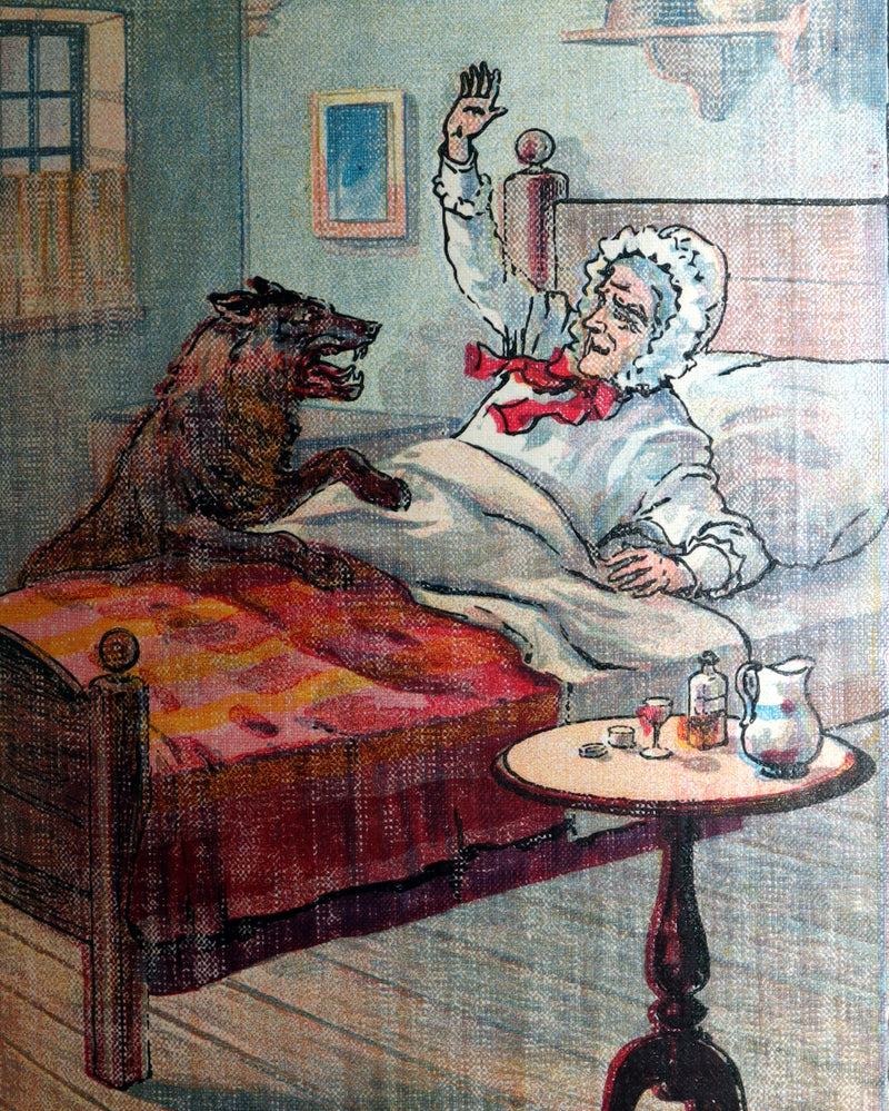 1896 Rare McLoughlin Bros Linen Edition – Little Red Riding Hood