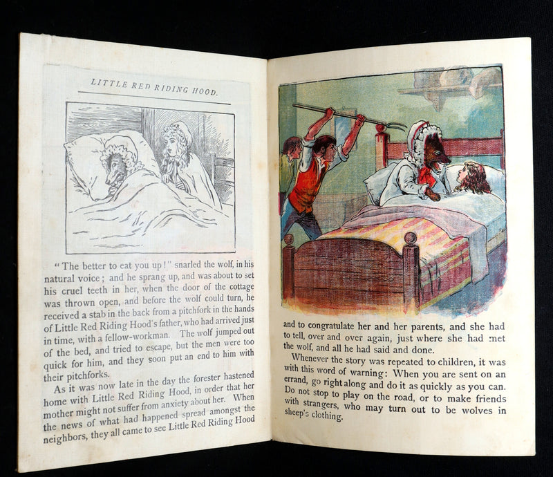 1896 Rare McLoughlin Bros Linen Edition – Little Red Riding Hood