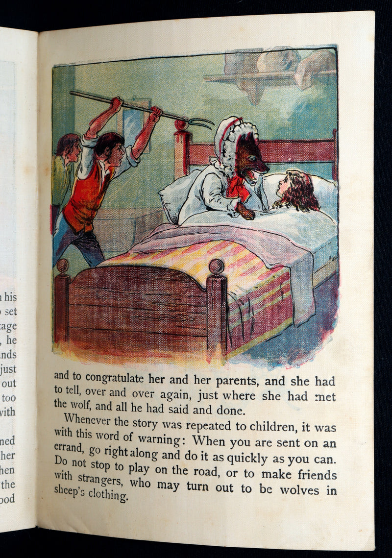 1896 Rare McLoughlin Bros Linen Edition – Little Red Riding Hood