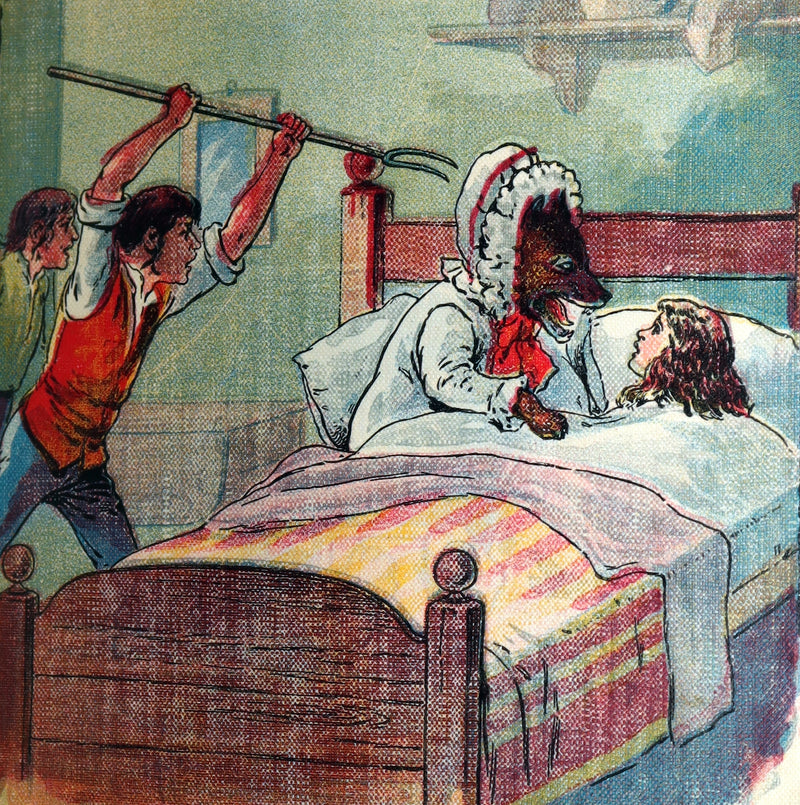 1896 Rare McLoughlin Bros Linen Edition – Little Red Riding Hood