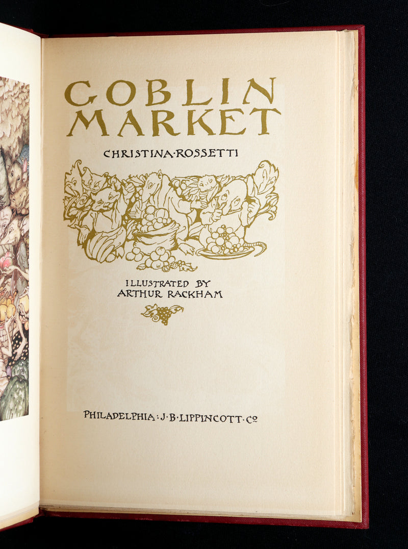 1933 Arthur Rackham First US Edition - Goblin Market by Christina Rossetti
