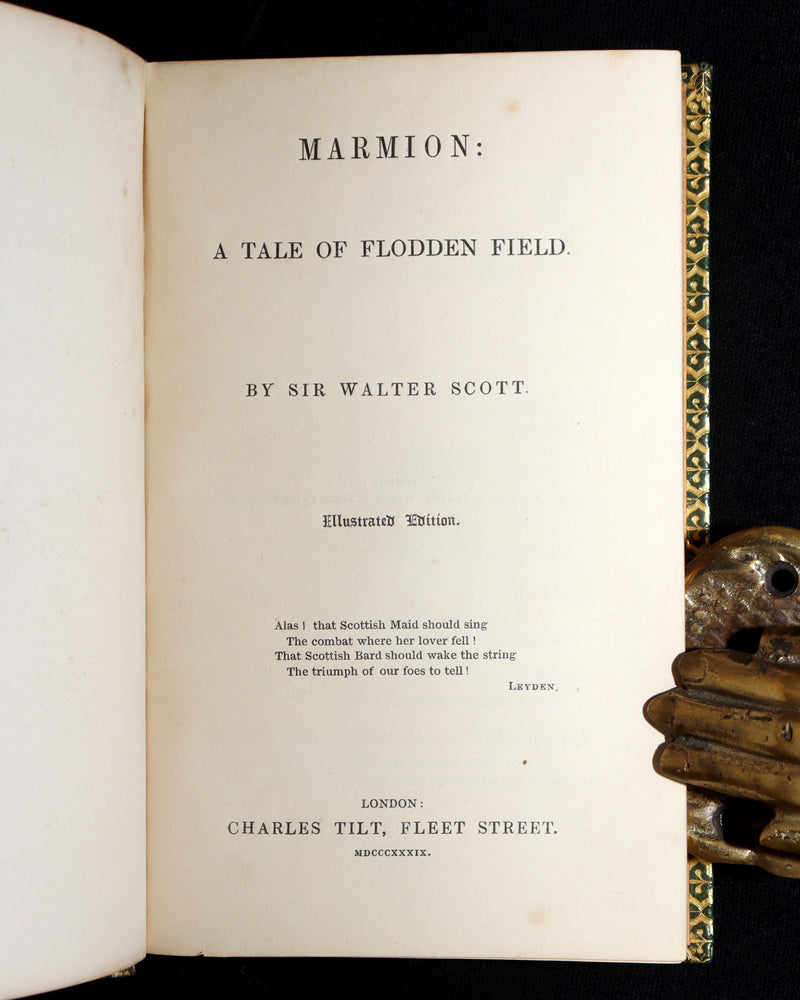 1839 Rare 1st Illustrated Edition – Marmion A Tale of Flodden Field Walter Scott