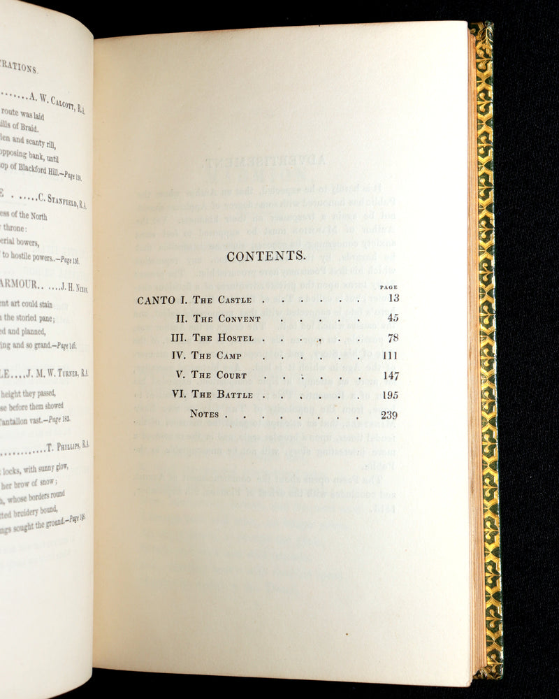 1839 Rare 1st Illustrated Edition – Marmion A Tale of Flodden Field Walter Scott