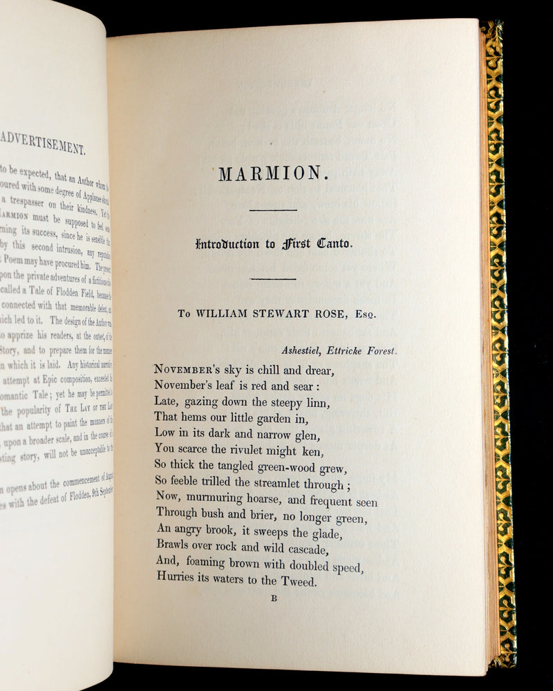1839 Rare 1st Illustrated Edition – Marmion A Tale of Flodden Field Walter Scott