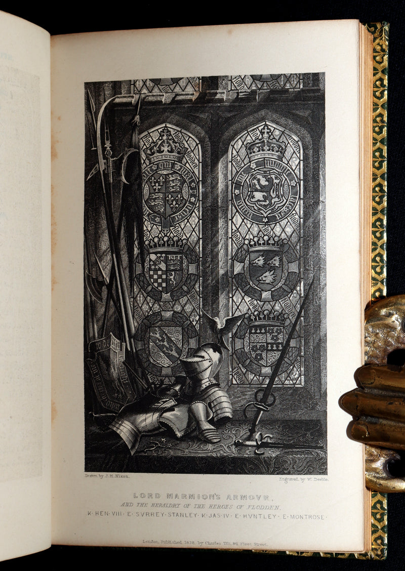 1839 Rare 1st Illustrated Edition – Marmion A Tale of Flodden Field Walter Scott