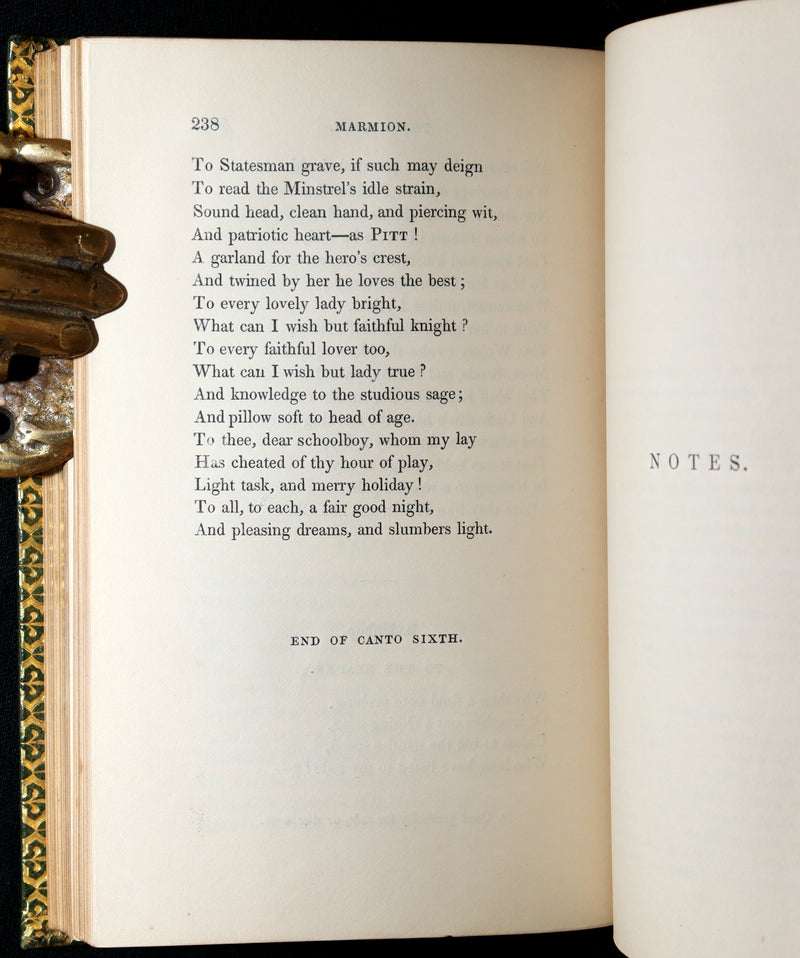 1839 Rare 1st Illustrated Edition – Marmion A Tale of Flodden Field Walter Scott