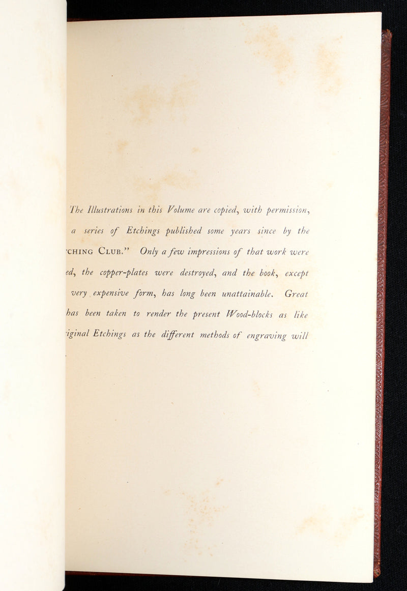 1855 The Deserted Village by Oliver Goldsmith – Illustrated by the Etching Club