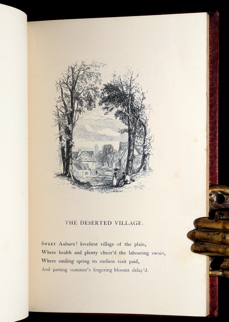 1855 The Deserted Village by Oliver Goldsmith – Illustrated by the Etching Club