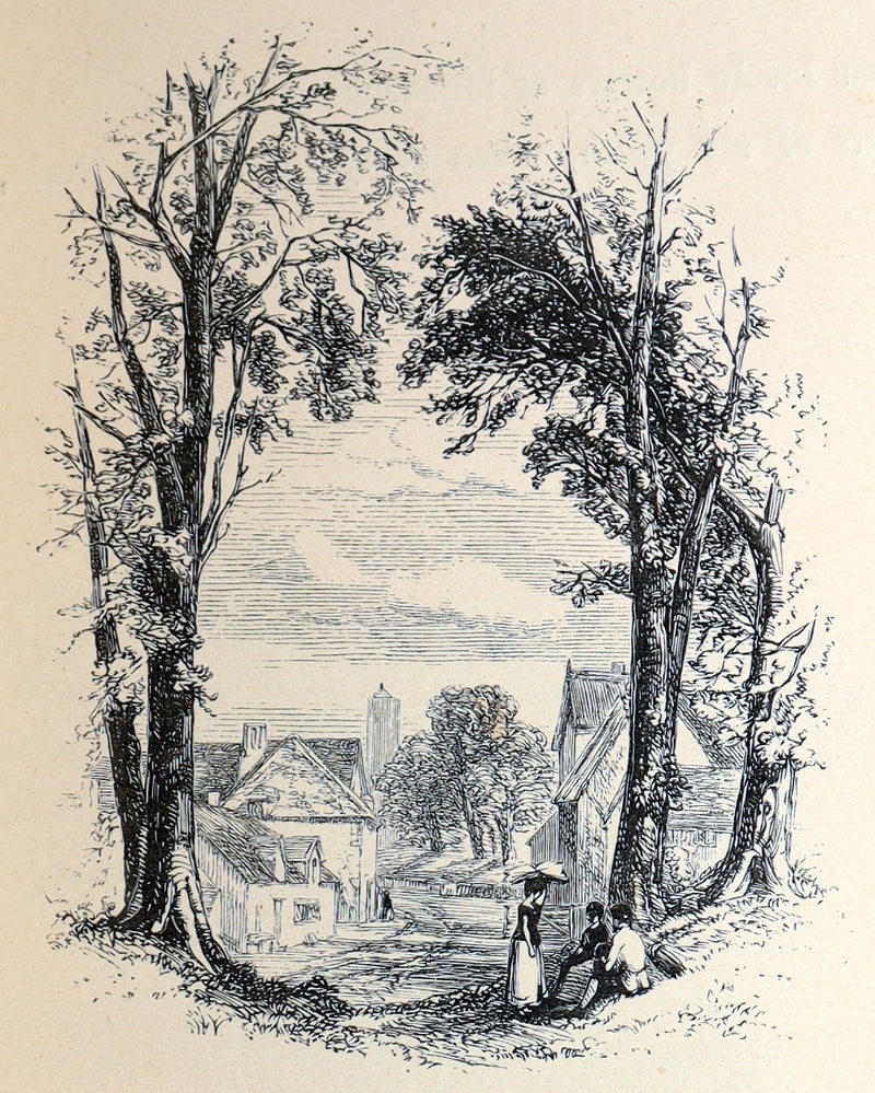 1855 The Deserted Village by Oliver Goldsmith – Illustrated by the Etching Club