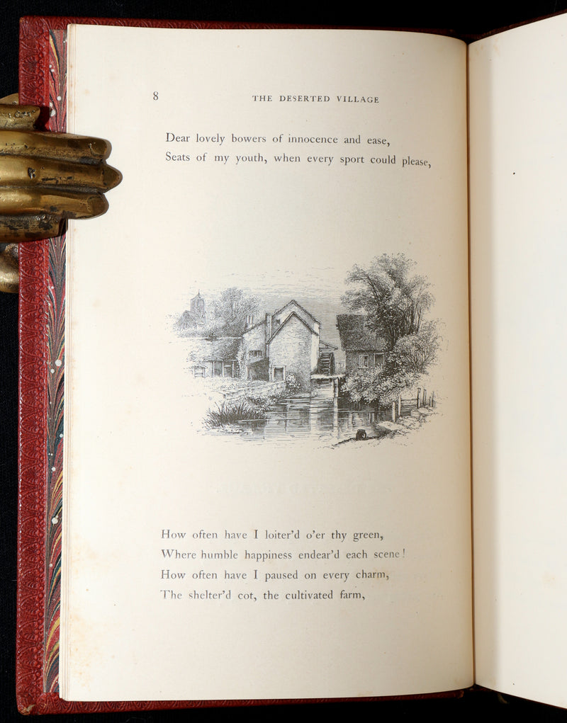 1855 The Deserted Village by Oliver Goldsmith – Illustrated by the Etching Club